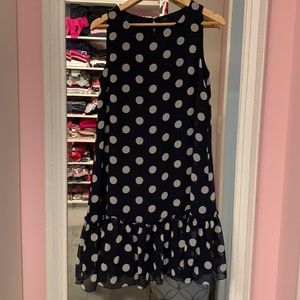 Tommy Hilfiger-6-navy/white polkadot flounce dress